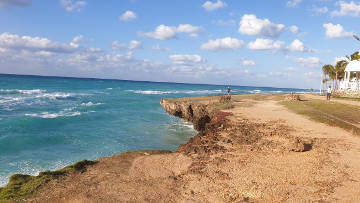 Die Klippe am Hotel "Melia Varadero"